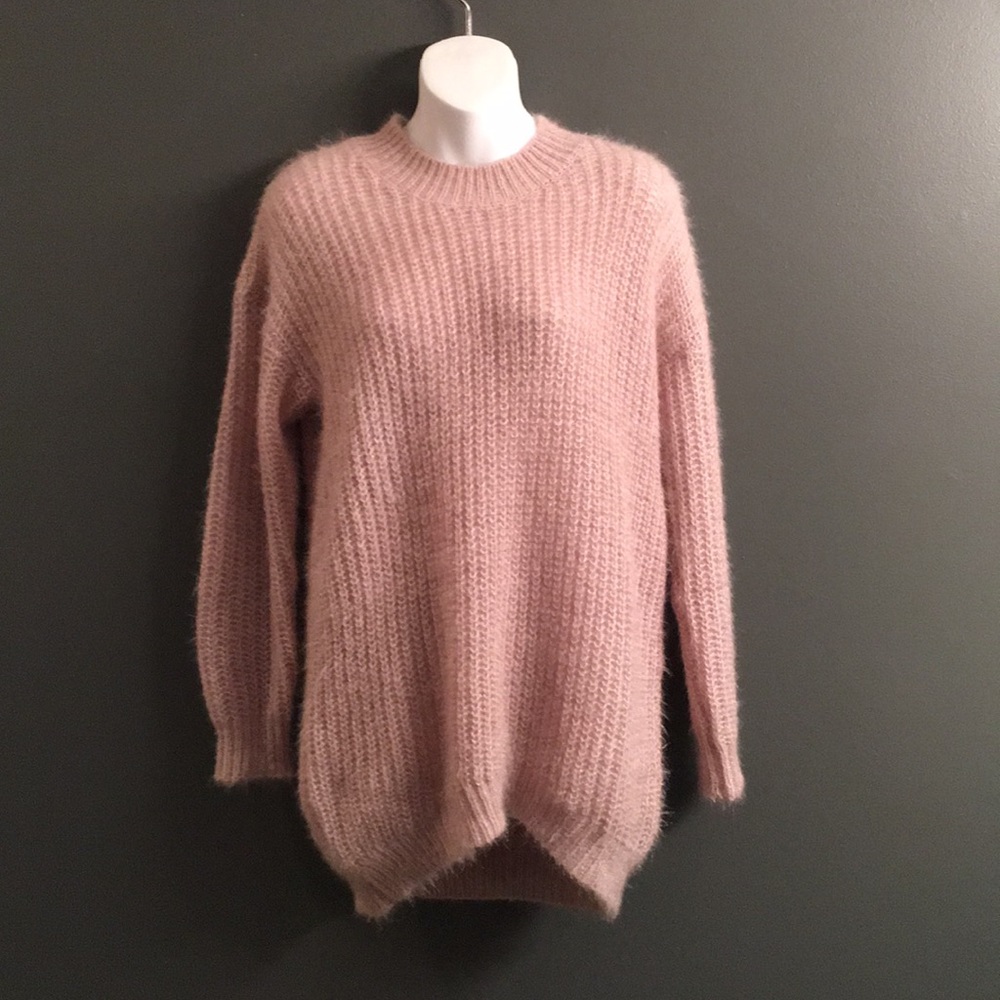 Light pink sweater dress
